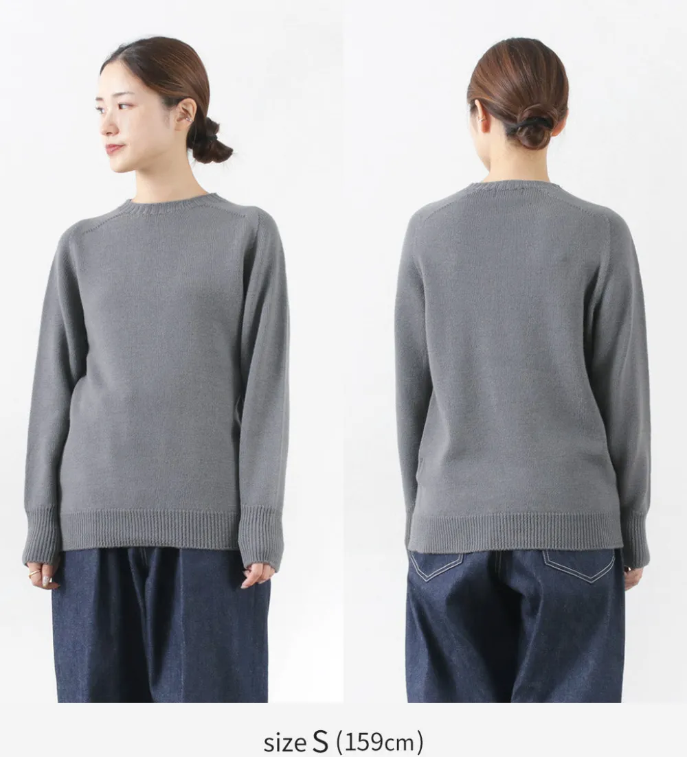 SOGLIA Knits^/ Weaners Seamless Merino Wool Crew Neck Sweater
