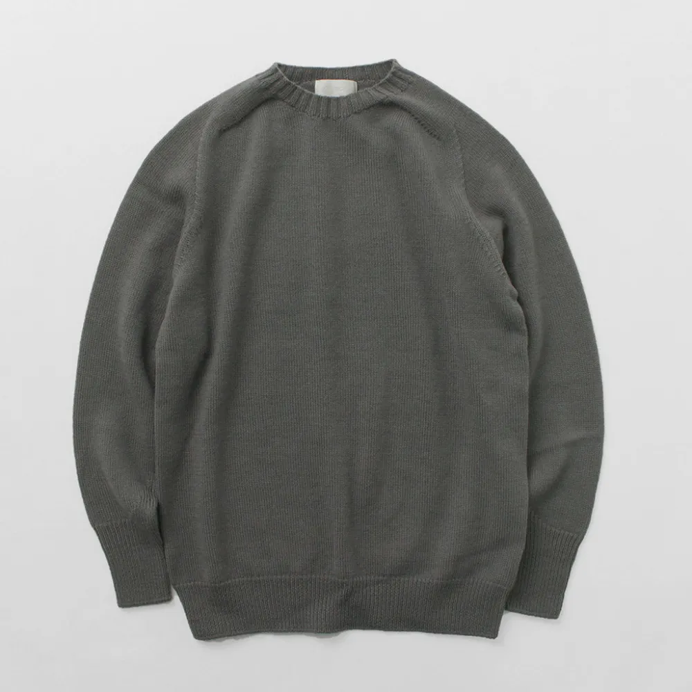 SOGLIA Knits^/ Weaners Seamless Merino Wool Crew Neck Sweater