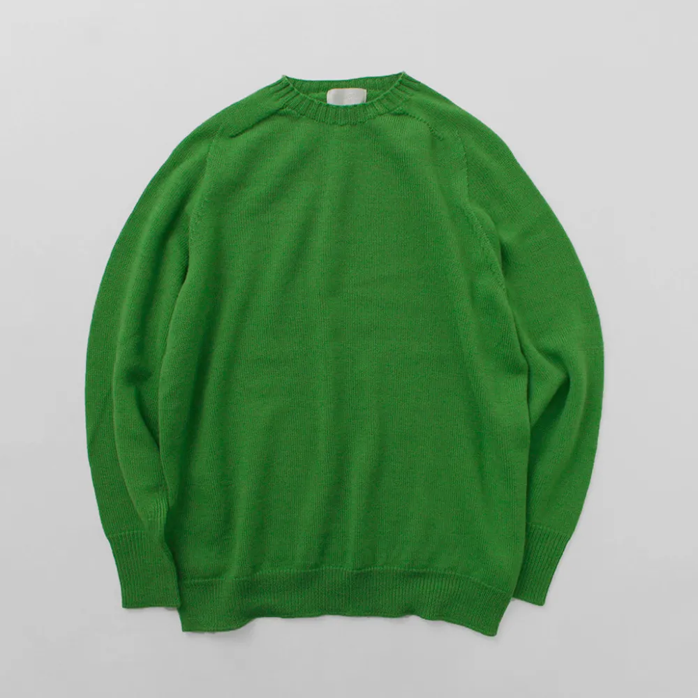 SOGLIA Knits^/ Weaners Seamless Merino Wool Crew Neck Sweater