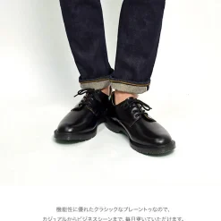 SOLOVAIR Leather Shoes & Boots^/ Plain toe 4 eyelet shoes black