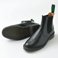 SOLOVAIR Leather Shoes & Boots^/ THE DEALER BOOT Hi-SHINE black