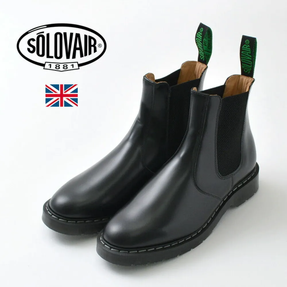 SOLOVAIR Leather Shoes & Boots^/ THE DEALER BOOT Hi-SHINE black