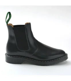 SOLOVAIR Leather Shoes & Boots^/ THE DEALER BOOT Hi-SHINE black