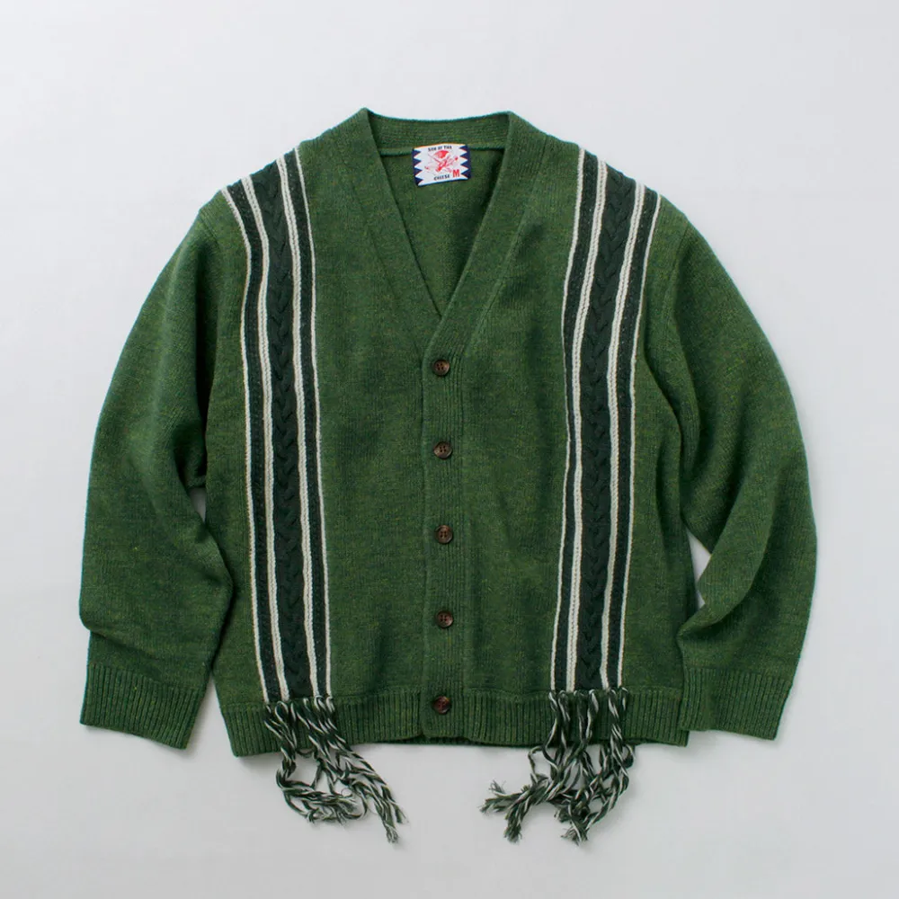 SON OF THE CHEESE Knits^/ Fringe Knit Cardigan