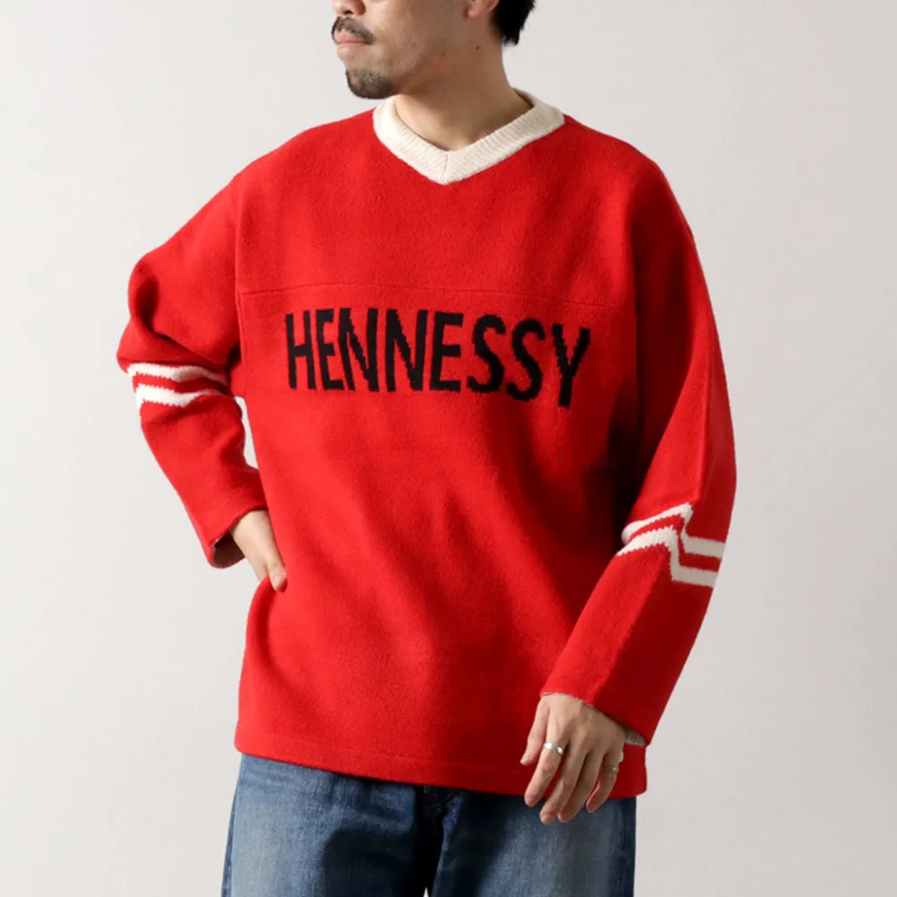 SON OF THE CHEESE Knits^/ Hennessy Football Sweater