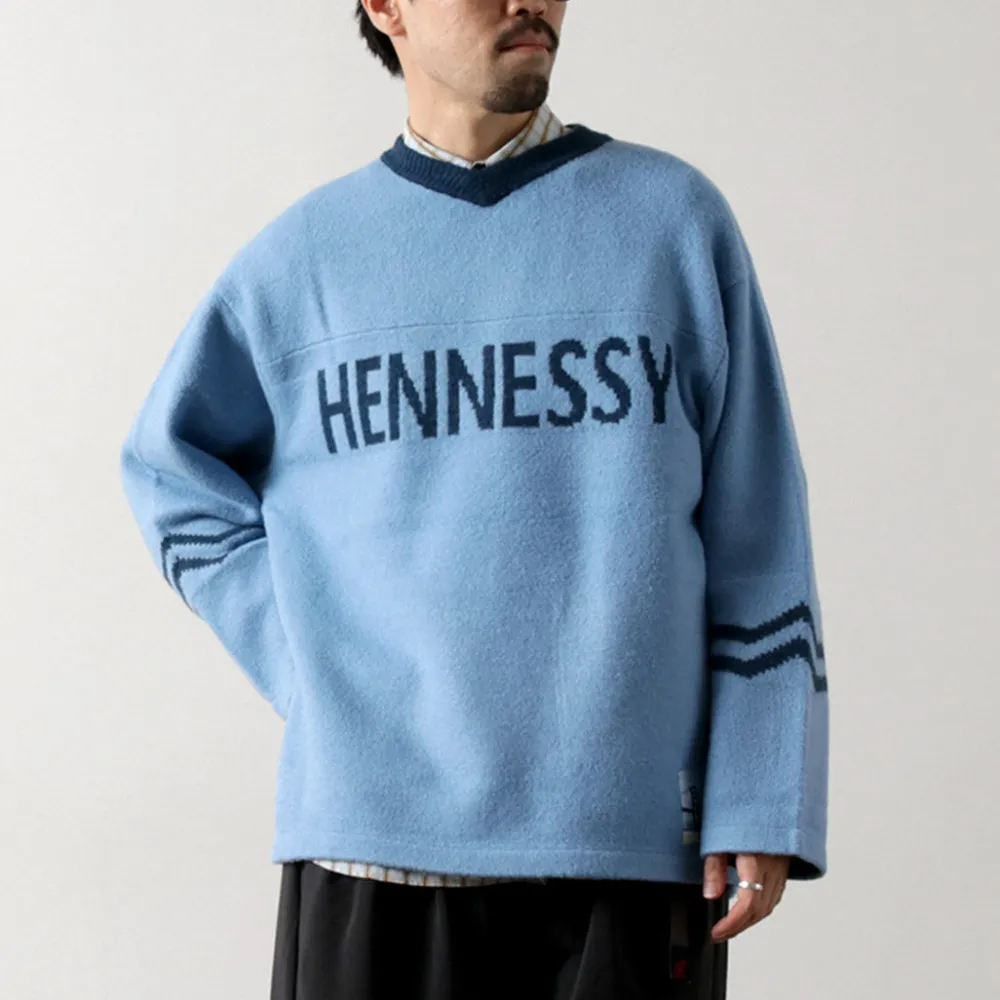 SON OF THE CHEESE Knits^/ Hennessy Football Sweater