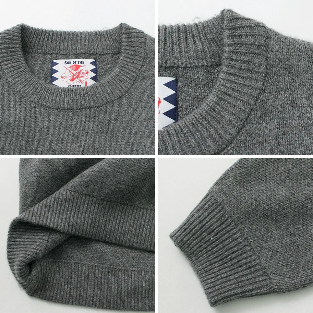 SON OF THE CHEESE Knits^/ IM FUCKING PROBLEM Crew Sweater gray