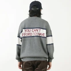 SON OF THE CHEESE Knits^/ IM FUCKING PROBLEM Crew Sweater gray