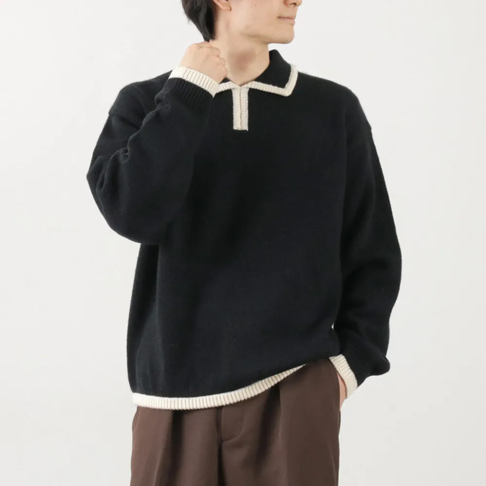 SON OF THE CHEESE Knits^/ Line Polo Knit