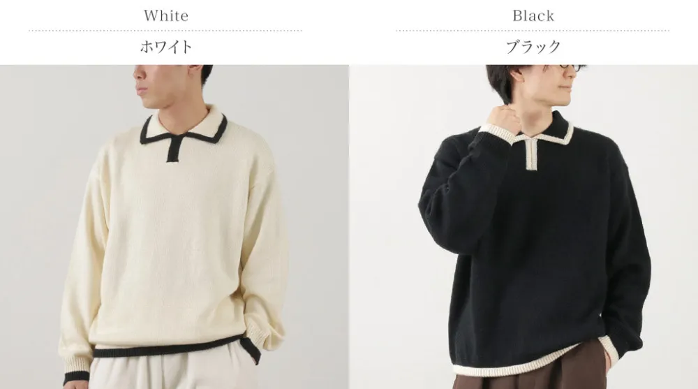 SON OF THE CHEESE Knits^/ Line Polo Knit