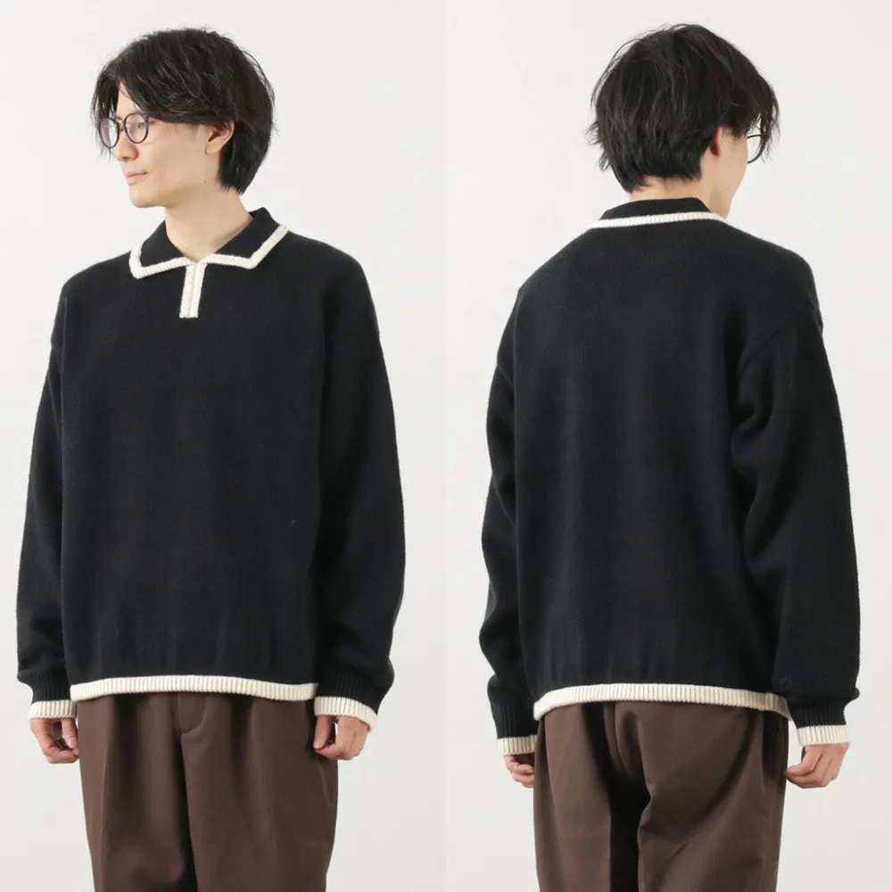 SON OF THE CHEESE Knits^/ Line Polo Knit