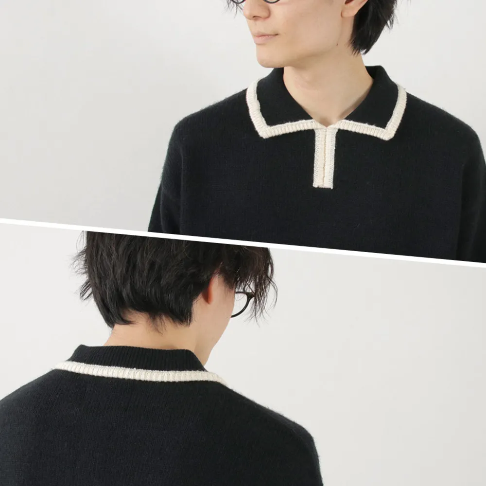 SON OF THE CHEESE Knits^/ Line Polo Knit