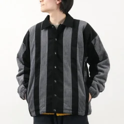 SON OF THE CHEESE Jackets^/ Striped Corduroy Jacket black