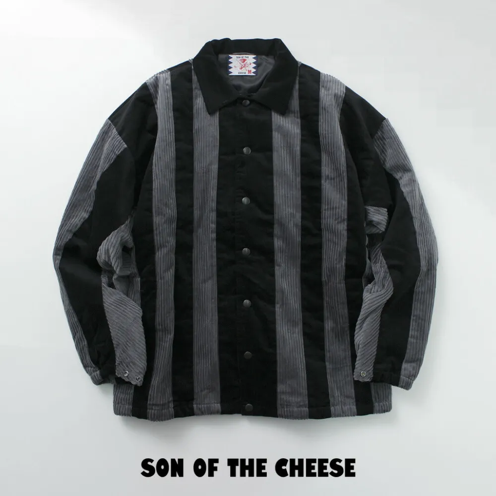 SON OF THE CHEESE Jackets^/ Striped Corduroy Jacket black