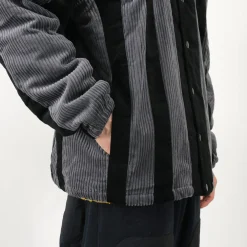 SON OF THE CHEESE Jackets^/ Striped Corduroy Jacket black