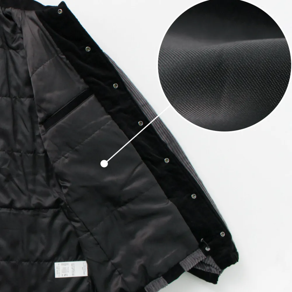 SON OF THE CHEESE Jackets^/ Striped Corduroy Jacket black