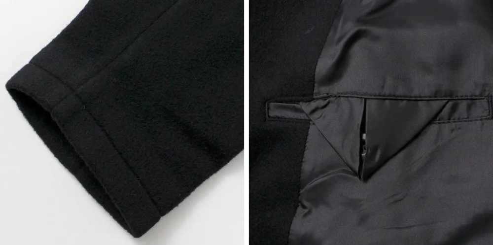 SON OF THE CHEESE Coats^/ Wool Overcoat black