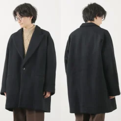 SON OF THE CHEESE Coats^/ Wool Overcoat black