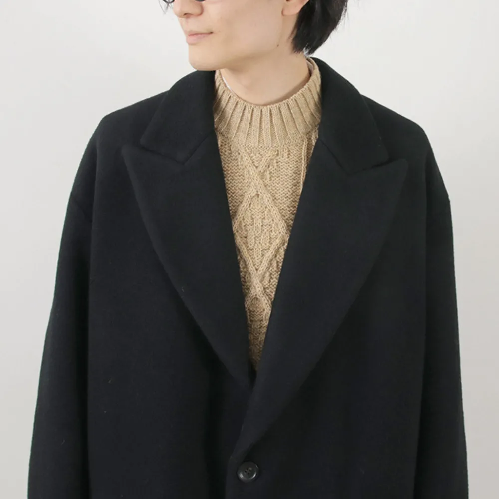 SON OF THE CHEESE Coats^/ Wool Overcoat black