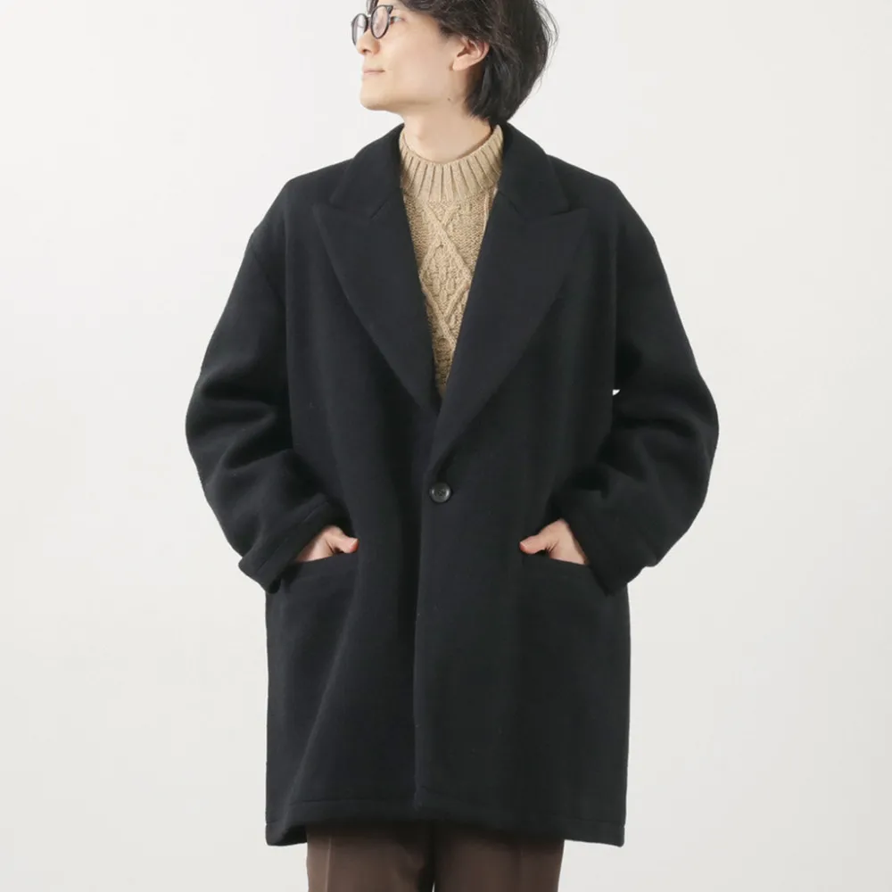 SON OF THE CHEESE Coats^/ Wool Overcoat black