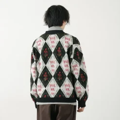 SON OF THE CHEESE Cardigans^/ Yeah um no knit cardigan black