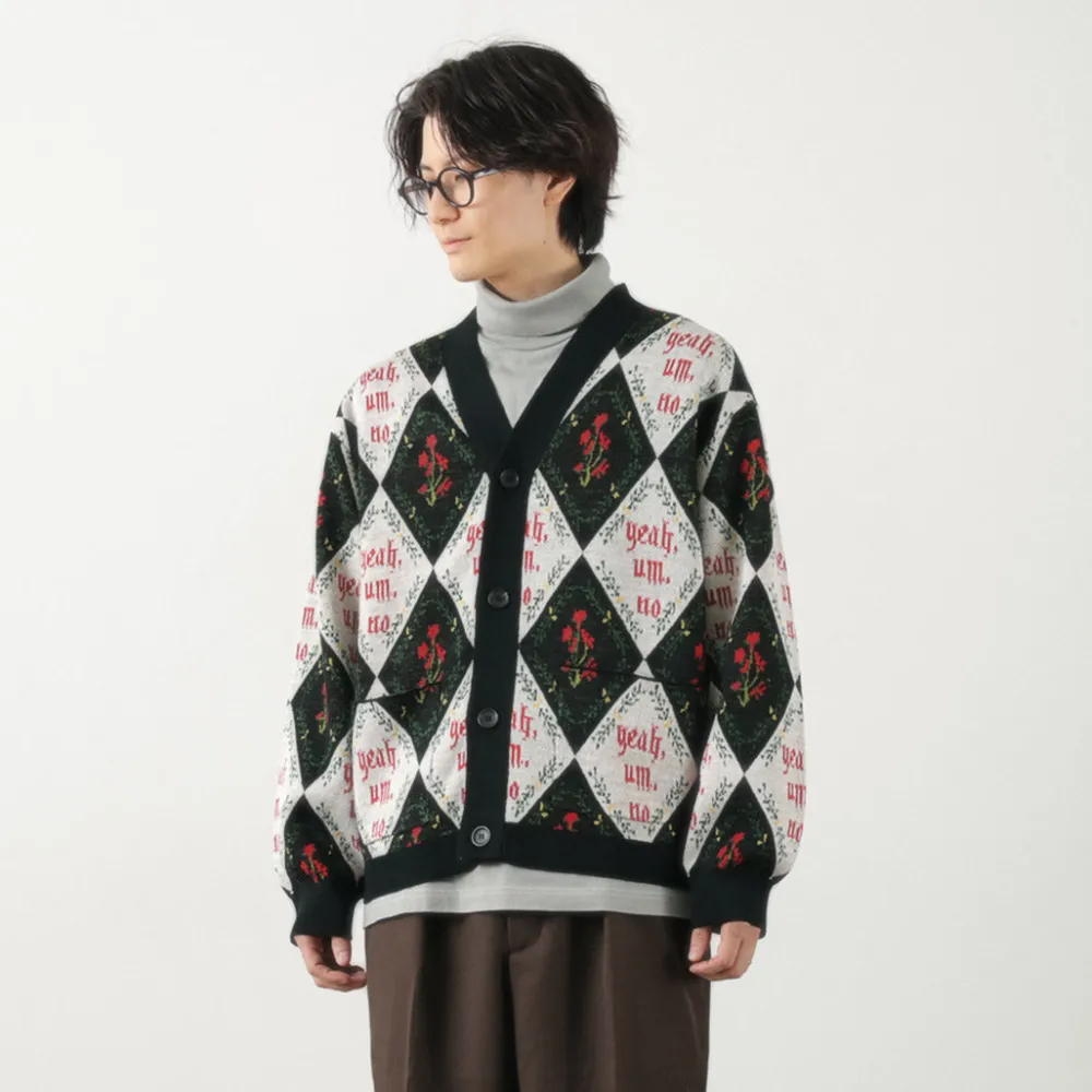 SON OF THE CHEESE Cardigans^/ Yeah um no knit cardigan black