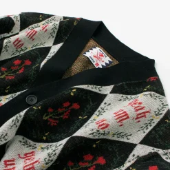 SON OF THE CHEESE Cardigans^/ Yeah um no knit cardigan black