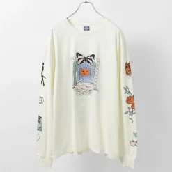 STAY CREATIVE Co. T-Shirts^/ Window Long Sleeve T-Shirt beige