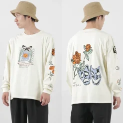 STAY CREATIVE Co. T-Shirts^/ Window Long Sleeve T-Shirt beige