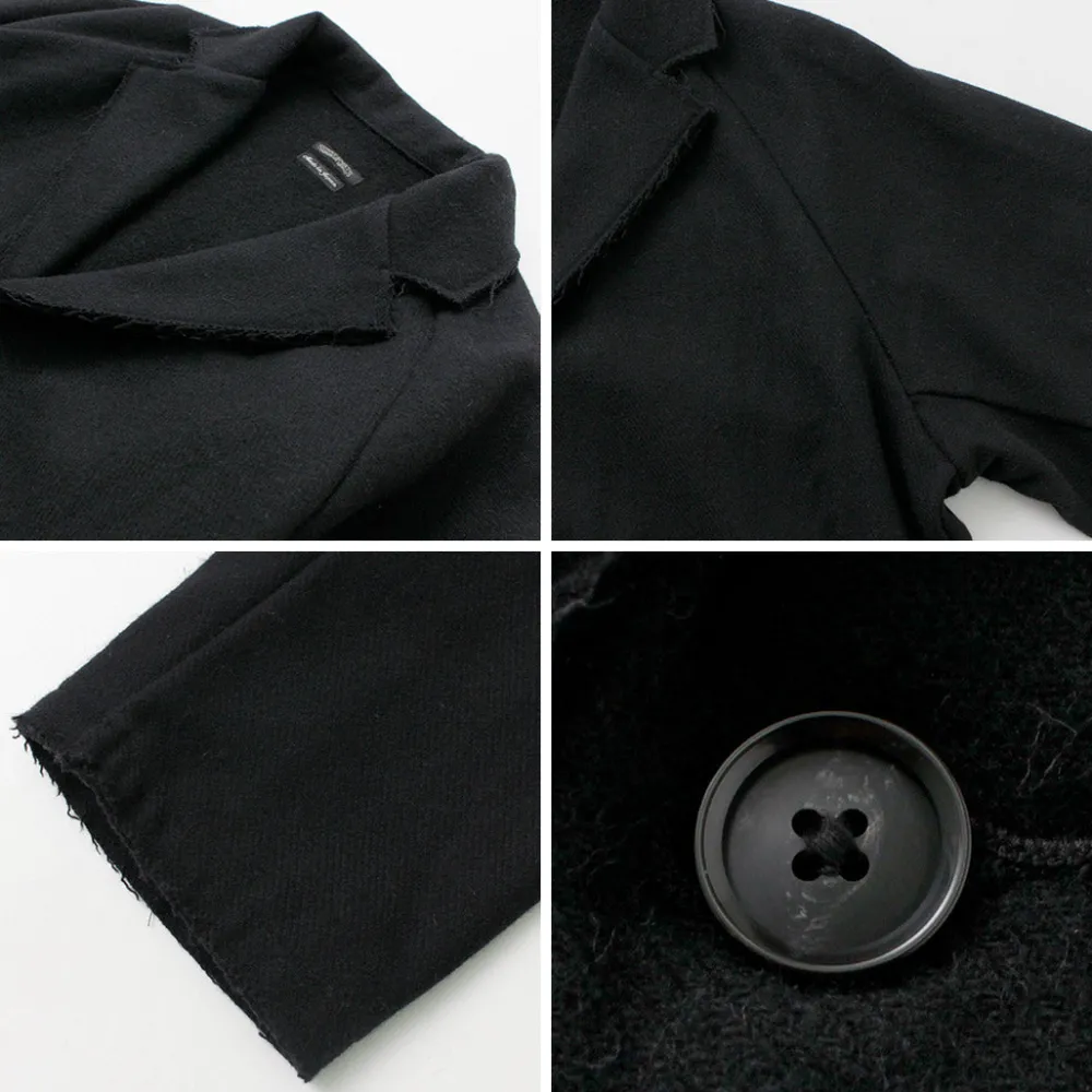 SUNNY SPORTS Jackets^/ Cut-off Notch Collar 2 Button Jacket black
