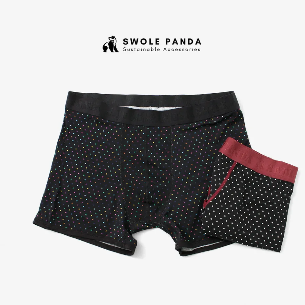 SWOLE PANDA Underwear^/ Bamboo Dot Boxer Pants