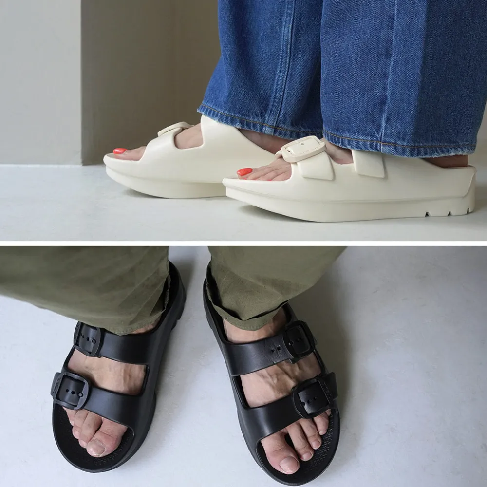 TELIC Sandals^/ Double Buckle 2 Recovery W Buckle Sandal