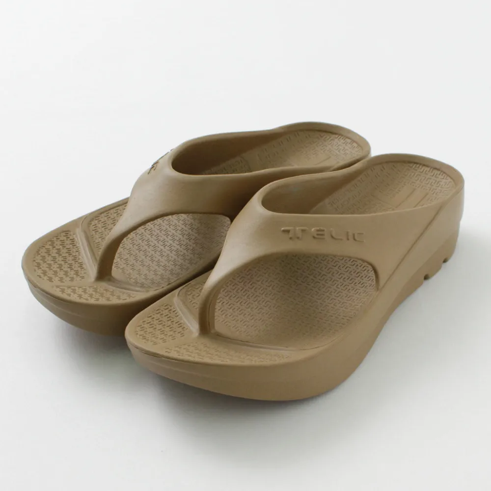 TELIC Sandals^/ Double Flip Flop Recovery Platform Sandals