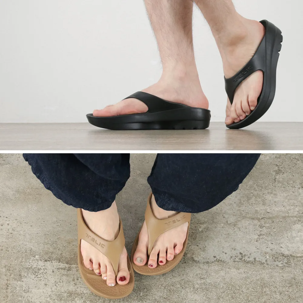 TELIC Sandals^/ Double Flip Flop Recovery Platform Sandals