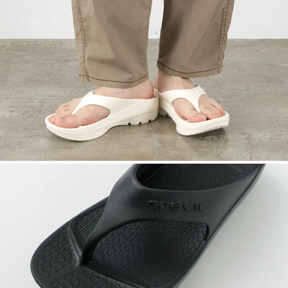 TELIC Sandals^/ Double Flip Flop Recovery Platform Sandals