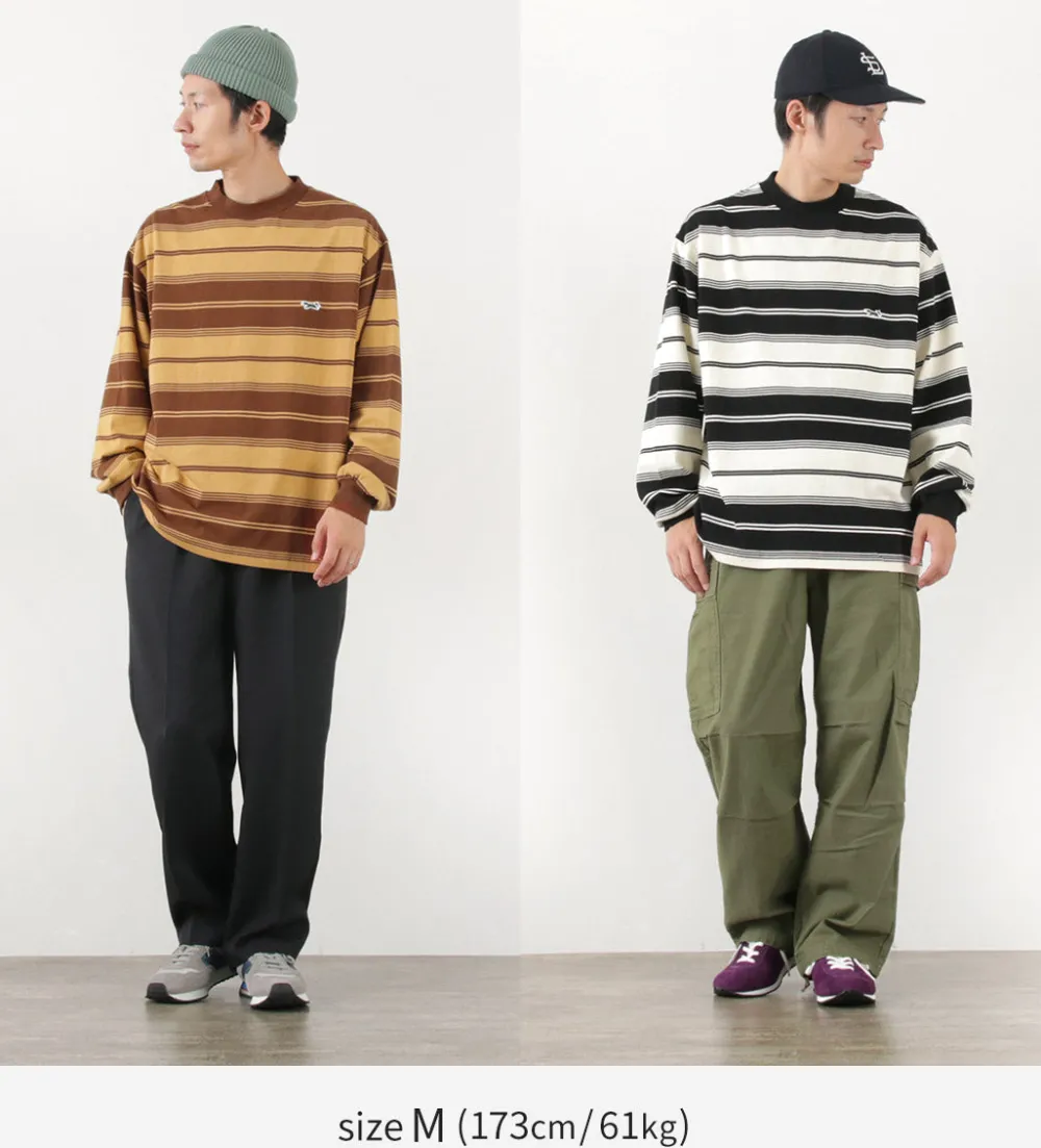 THE FOX T-Shirts^/ Fox Striped Crew Neck Long Sleeve T-Shirt