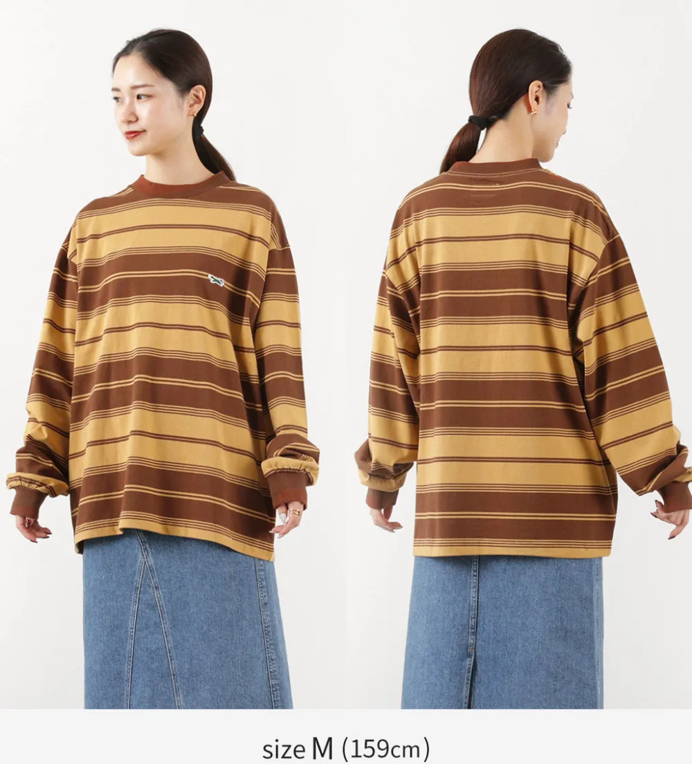 THE FOX T-Shirts^/ Fox Striped Crew Neck Long Sleeve T-Shirt