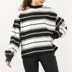 THE FOX T-Shirts^/ Fox Striped Crew Neck Long Sleeve T-Shirt