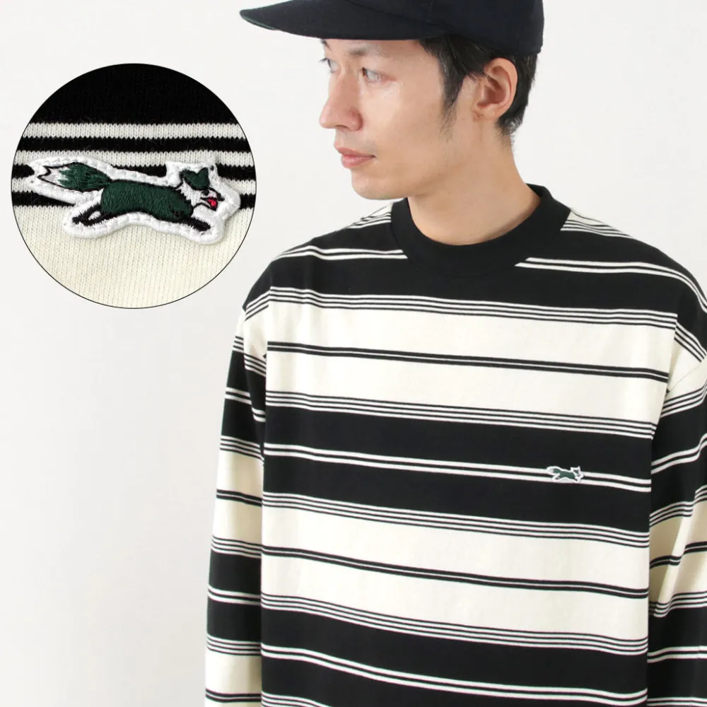 THE FOX T-Shirts^/ Fox Striped Crew Neck Long Sleeve T-Shirt