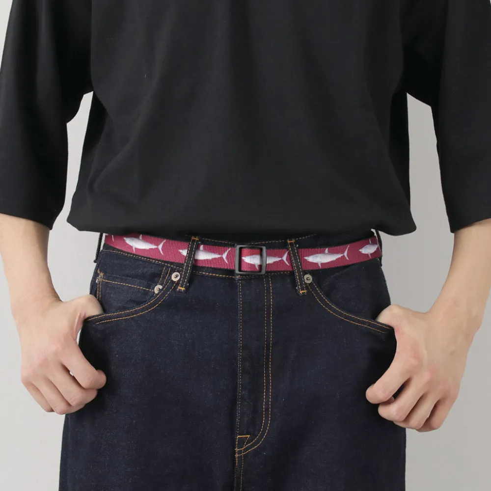 THOMAS BATES Belts^/ Printed Slider Belt