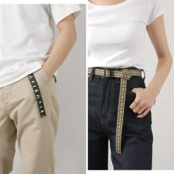 THOMAS BATES Belts^/ Printed Slider Belt