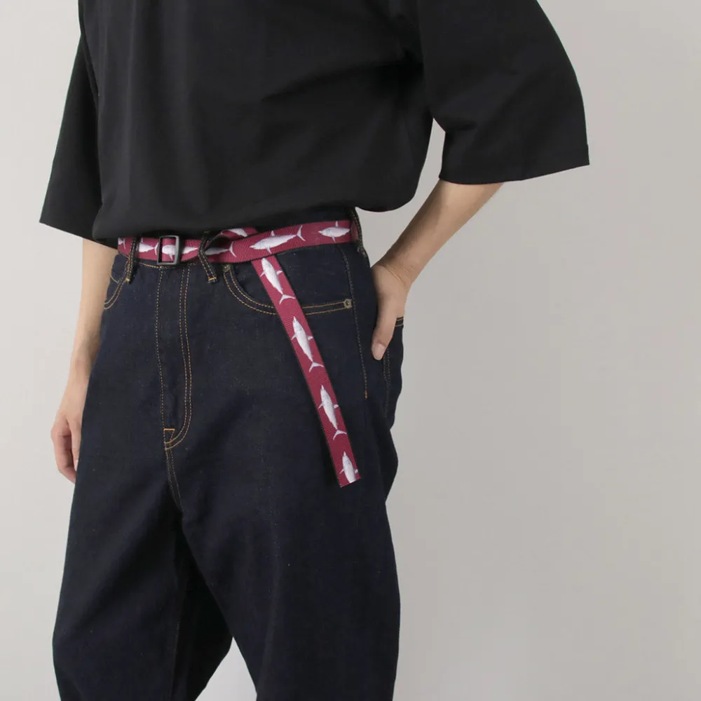 THOMAS BATES Belts^/ Printed Slider Belt
