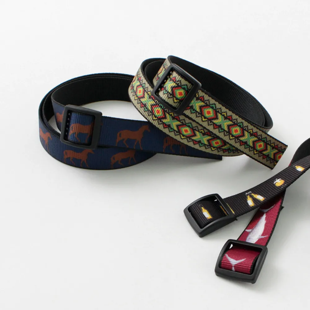 THOMAS BATES Belts^/ Printed Slider Belt