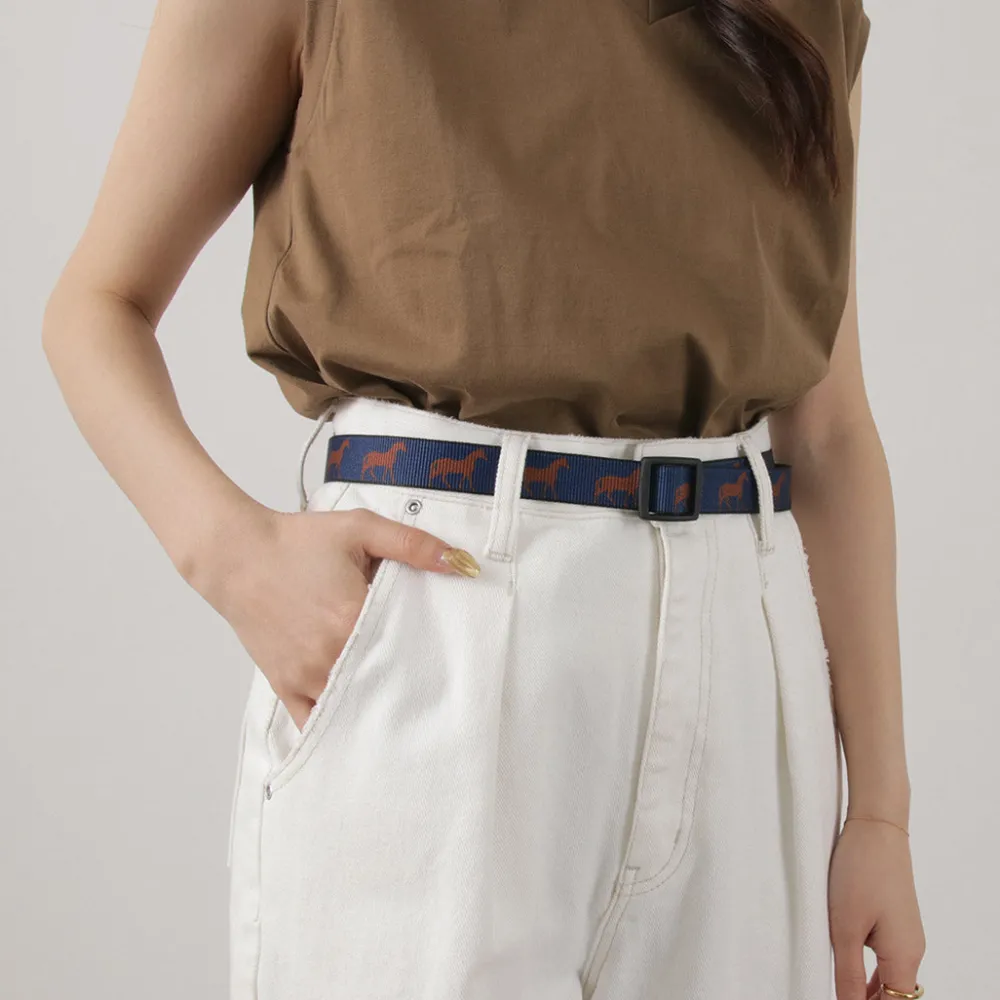 THOMAS BATES Belts^/ Printed Slider Belt