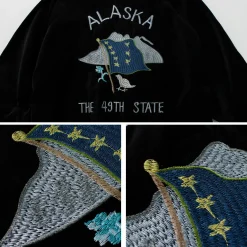 THRIFTY LOOK Jackets^/ Reversible Souvenir Alaska Jacket black