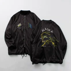 THRIFTY LOOK Jackets^/ Reversible Souvenir Alaska Jacket black