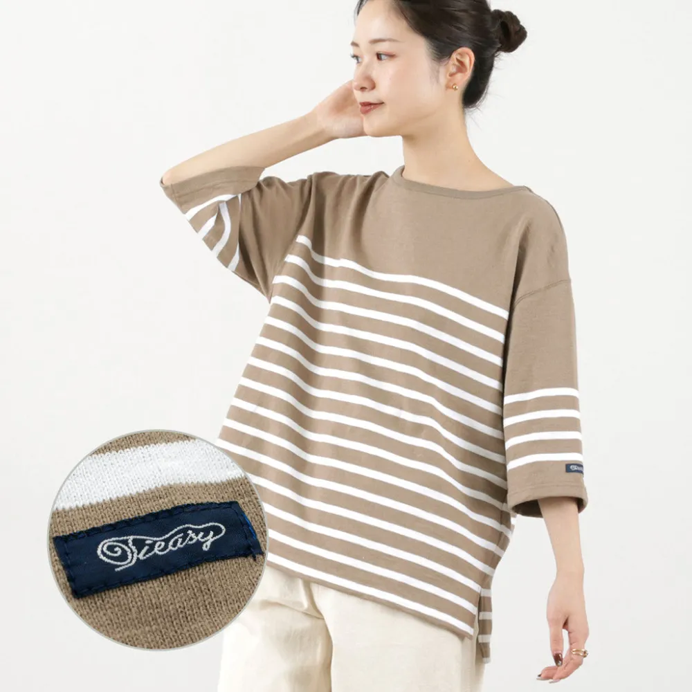 TIEASY T-Shirts^/ HDCS Big Katanuki Boat Neck T-Shirt