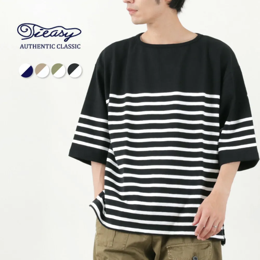 TIEASY T-Shirts^/ HDCS Big Katanuki Boat Neck T-Shirt