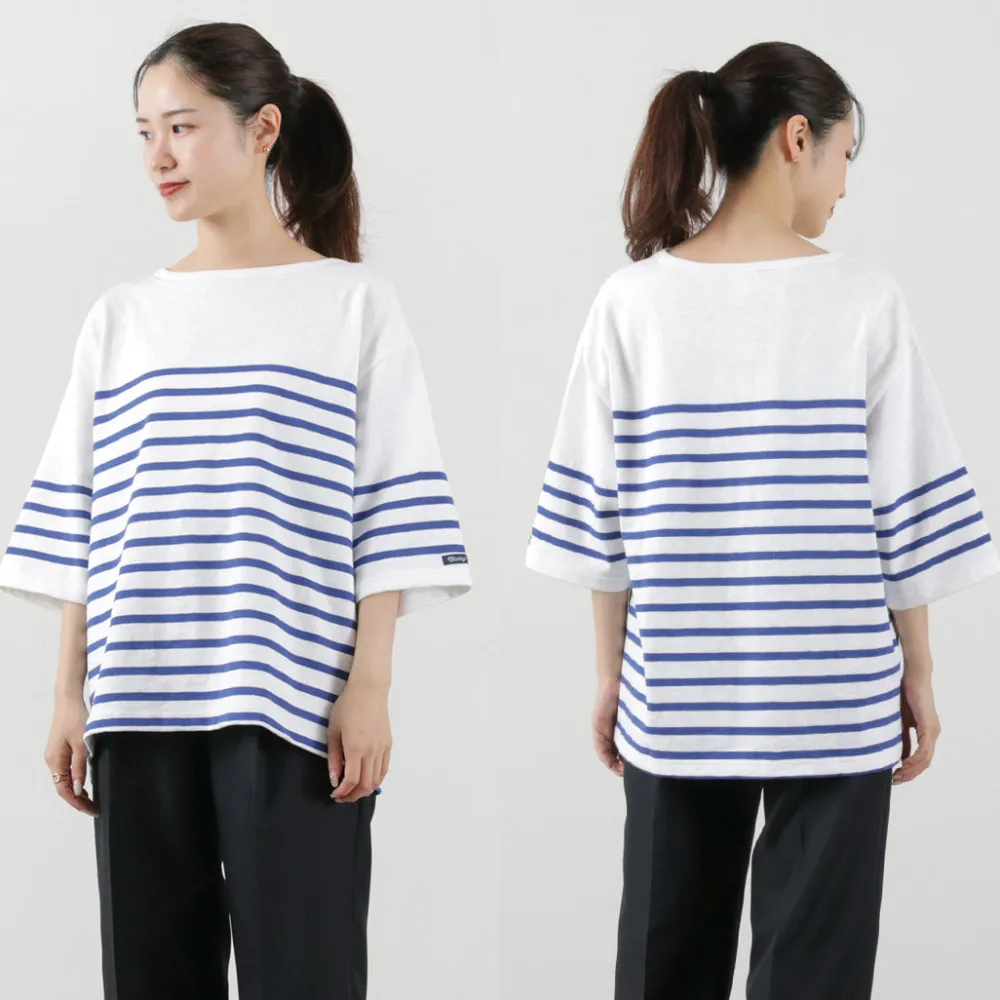 TIEASY T-Shirts^/ HDCS Big Katanuki Boat Neck T-Shirt