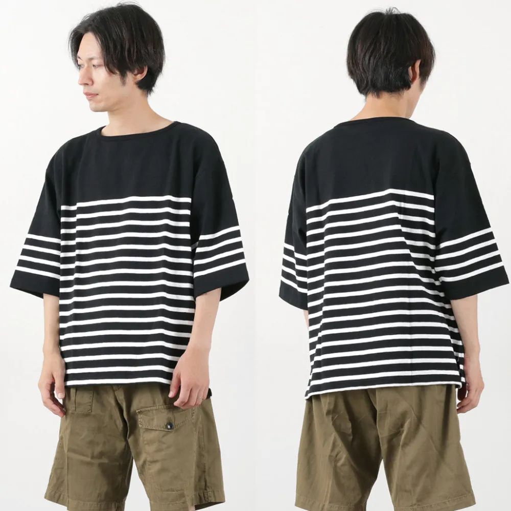 TIEASY T-Shirts^/ HDCS Big Katanuki Boat Neck T-Shirt